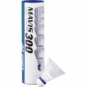 yonex-mavis-300-plastic-steering-wheels-tube-of-6-white-one-size