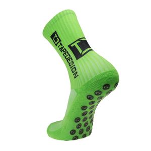 c010-classic-mid-length-football-socks-tape-design-flashy-green-one-size