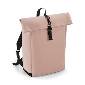 bg335-nudepink-backpack-with-polyurethane-roll-top-flap-bag-base-nude-pink-one-size