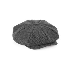 b628-charcoalherringbone-cap-beechfield-gavoche-heritage-charcoal-herringbone