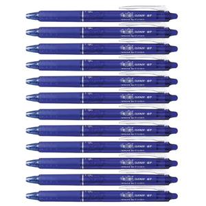 041187-pack-of-12-ballpoint-pens-bic-pilot-frixion-clicker-blue-one-size