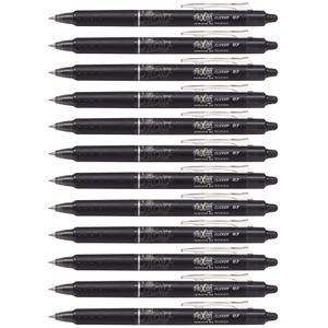 041188-pack-of-12-ballpoint-pens-bic-pilot-frixion-clicker-black-one-size