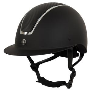 541032-b199-5-riding-helmet-with-polo-visor-br-equitation-omega-painted-black-chrome