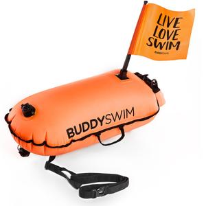 250826-safety-buoy-with-flag-buddyswim-naranja-one-size