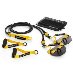 250886-resistance-band-with-blade-and-interchangeable-handles-ropes-buddyswim-super-stroke-dryland-light-yellow-black-light