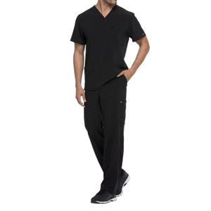 dke645-black-v-neck-t-shirt-dickies-medical-black