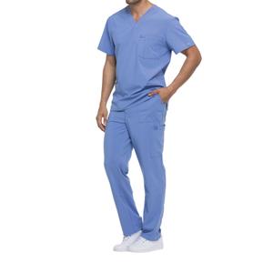 dke645-ciel-v-neck-t-shirt-dickies-medical-sky-blue