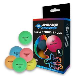 649015-table-tennis-ball-donic-schildkrot-colour-popps-x6-multicolour-one-size