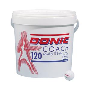 550222220-bucket-of-120-table-tennis-balls-donic-coach-p40-40-mm-white-one-size