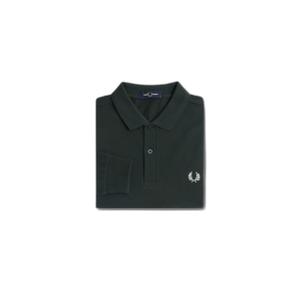 fpm6006-t50-long-sleeve-polo-shirt-fred-perry-plain-nightgreen-blanc-neige