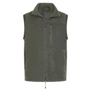 fr855-dark-olive-sherpa-gilet-front-row-dark-olive