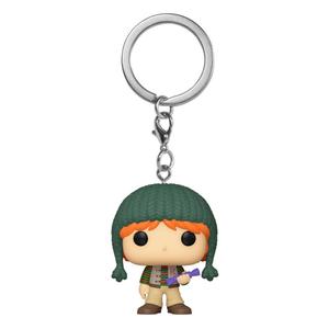 fk68667-pack-of-12-key-rings-funko-harry-potter-chamber-of-secrets-anniversary-pocket-pop-ron-green-beige-4-cm
