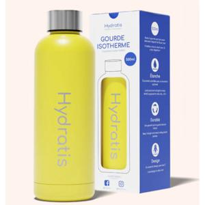 hydra-gourde-jn-isothermal-bottle-hydratis-yellow-500-ml