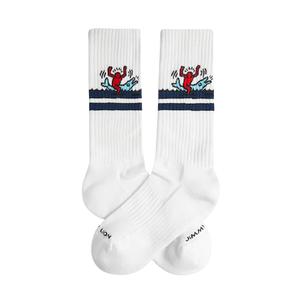 jl0765-white-football-socks-jimmy-lion-athletic-keith-haring-dolphin-white