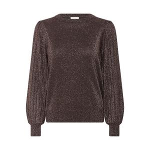 10511005-191111-pleated-top-for-women-kaffe-regina-black-coffee