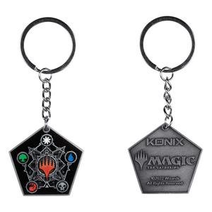 knx78441121183-pack-of-5-key-rings-konix-magic-the-gathering-black-grey-one-size