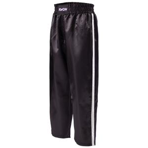 5520141-kick-boxing-trousers-satin-child-kwon-clubline-schw-weiss-black-white