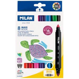 262067-case-of-8-maxi-two-tone-felt-tips-milan-multicolour-one-size