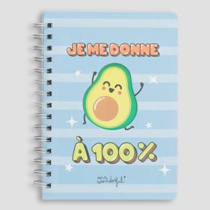 woa2312537frz0-cahier-avocat-i-give-100-percent-mr-wonderful-blue-15x1-2x21-cm