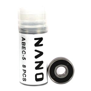 nbz5-set-of-8-bearings-nano-abec5-silver-black-one-size