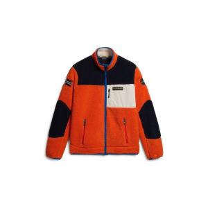np0a4gnt-a00-fleece-with-zip-fastening-napapijri-yupik-orange-red
