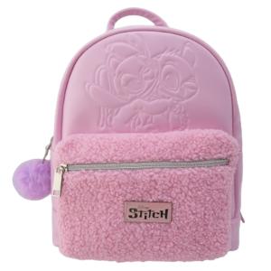 618nom053-girl-s-backpack-nomadict-fashion-disney-stitch-and-angel-hug-teddy-pink-28-cm