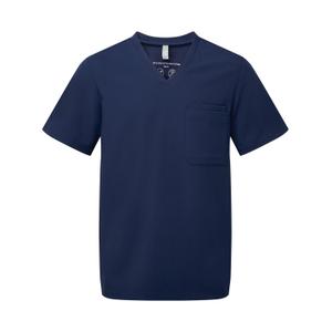 nn200-navy-short-sleeved-stretch-tunic-onna-navy