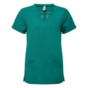 nn310-cleangreen-women-s-short-sleeved-stretch-tunic-onna-clean-green