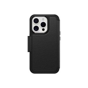 77-93812-leather-smartphone-case-for-magsafe-iphone15-pro-otterbox-strada-shadow-black-one-size