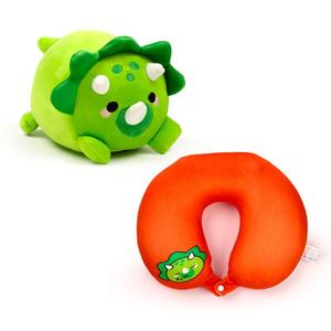 cush379-2-in-1-travel-cushion-adorasaurs-dinosaurs-puckator-swapseazzz-adorasaurs-red-one-size