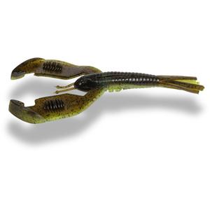 3581001-lot-of-5-lures-quantum-4street-b-ass-craw-green-yellow-white-10-cm