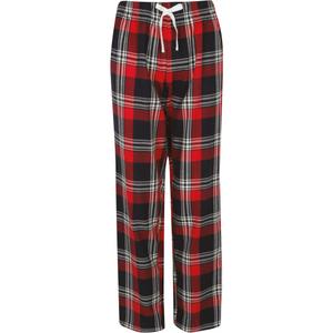 sk083-red-navycheck-women-s-tartan-pajama-trousers-skinni-fit-red-navy-check