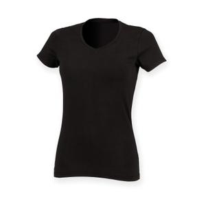 sk122-black-women-s-v-neck-t-shirt-skinni-fit-feel-good-black