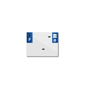 13337-blank-pvc-license-plate-strip-top-plaq-49-white-170x130-mm