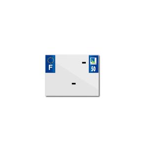 13338-blank-pvc-license-plate-strip-top-plaq-50-white-170x130-mm