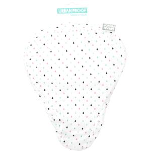 up-026-saddle-cover-urban-proof-white-drops-30x20x2-cm