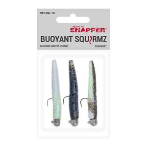 z0660015-set-of-3-lures-korum-snapper-squirmz-natural-5-cm-silver-black-one-size
